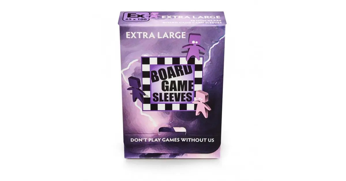 50 Ct - 65 mm x 100 mm (2 9/16"" x 3 15/16"") Extra Large Non-Glare Board Game Sleeves