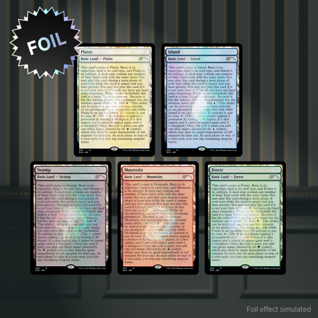 Secret Lair Superdrop: The Full-Text Lands - Traditional Foil Edition