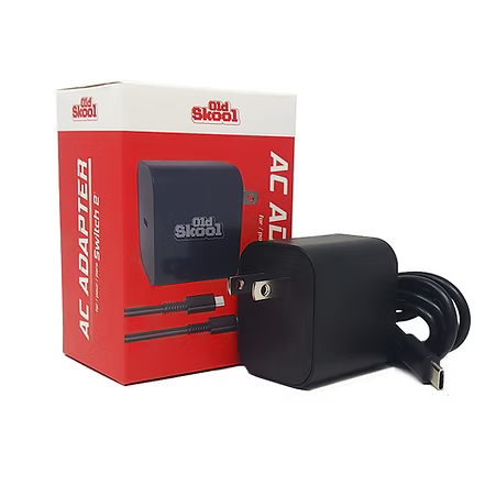 Old Skool Nintendo Switch 2 AC Adapter