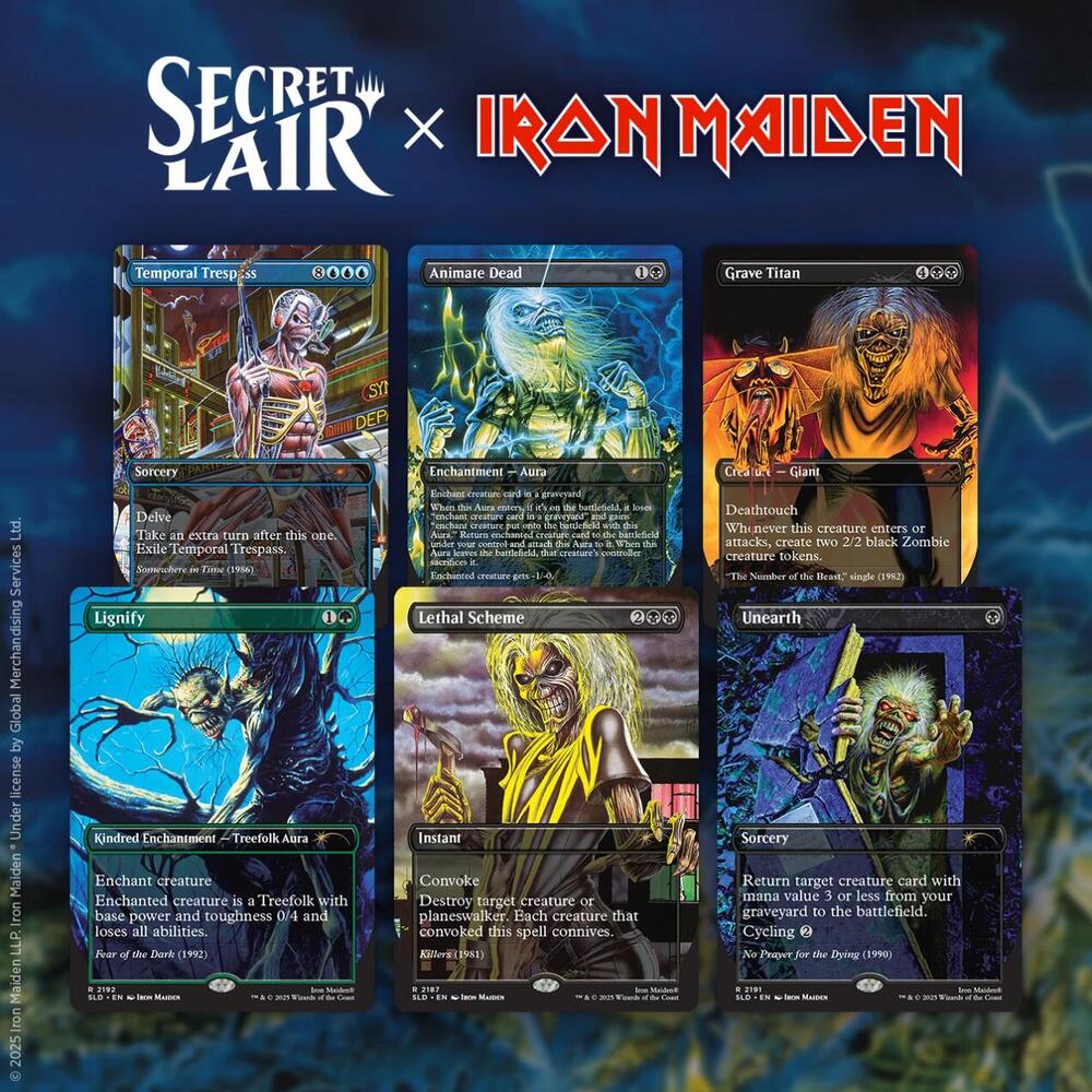 Secret Lair x Iron Maiden: Album Art
