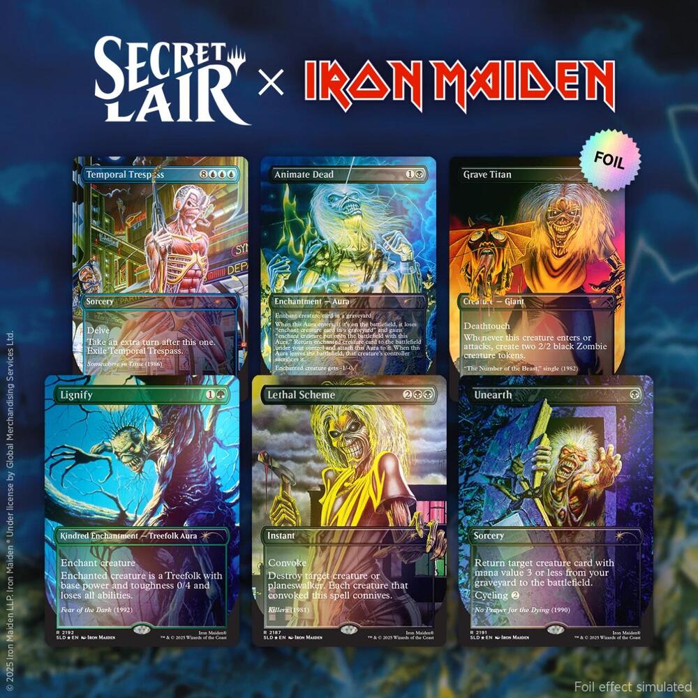 Secret Lair x Iron Maiden: Rainbow Foil Edition