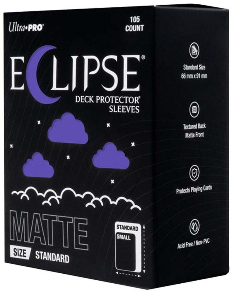 Ultra Pro Eclipse Matte Standard Size 100 ct Sleeves - Royal Purple