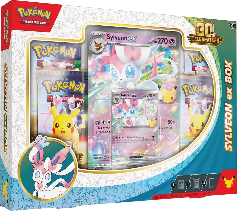 Pokemon 30th Celebration Sylveon ex Box