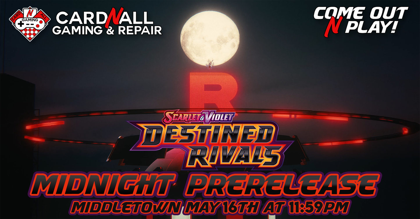 Pokemon Destined Rivals Midnight Prerelease Event