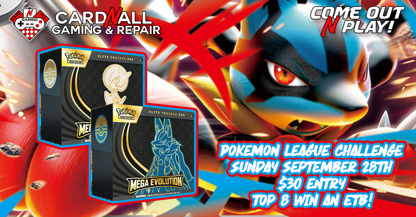Mega Evolution ETB Battle + September League Challenge