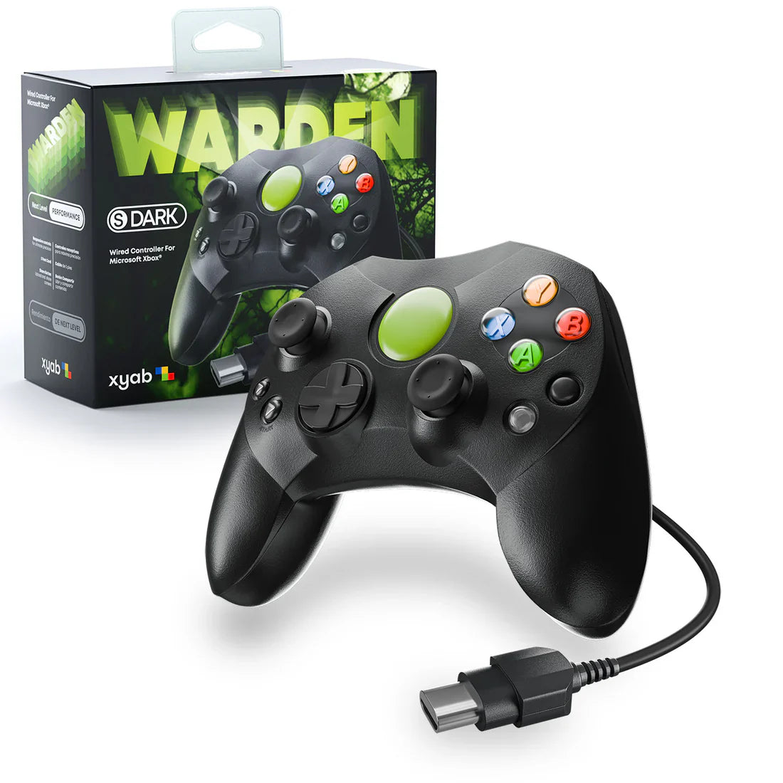 WARDEN Wired Original Xbox Controller - Black