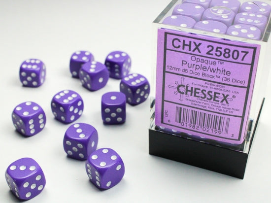 Chessex Opaque 12mm D6 36ct Dice Set