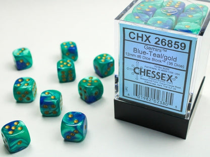 Chessex Gemini 12mm D6 36ct Dice Set