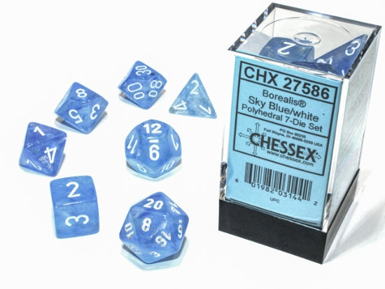 Chessex Borealis Polyhedral 7ct Dice Set