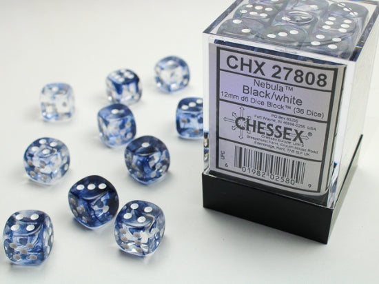 Chessex Nebula 12mm D6 36ct Dice Set