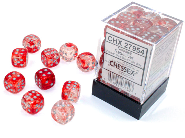 Chessex Nebula 12mm D6 36ct Dice Set