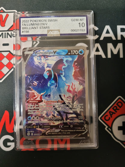 Lumineon V AGS 10 156 Brilliant Stars Alternate Full Art