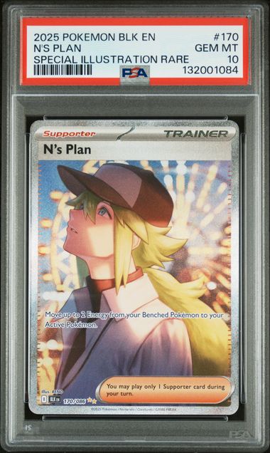 PSA 10 N's Plan #170 Black Bolt SIR Special Illustration Rare