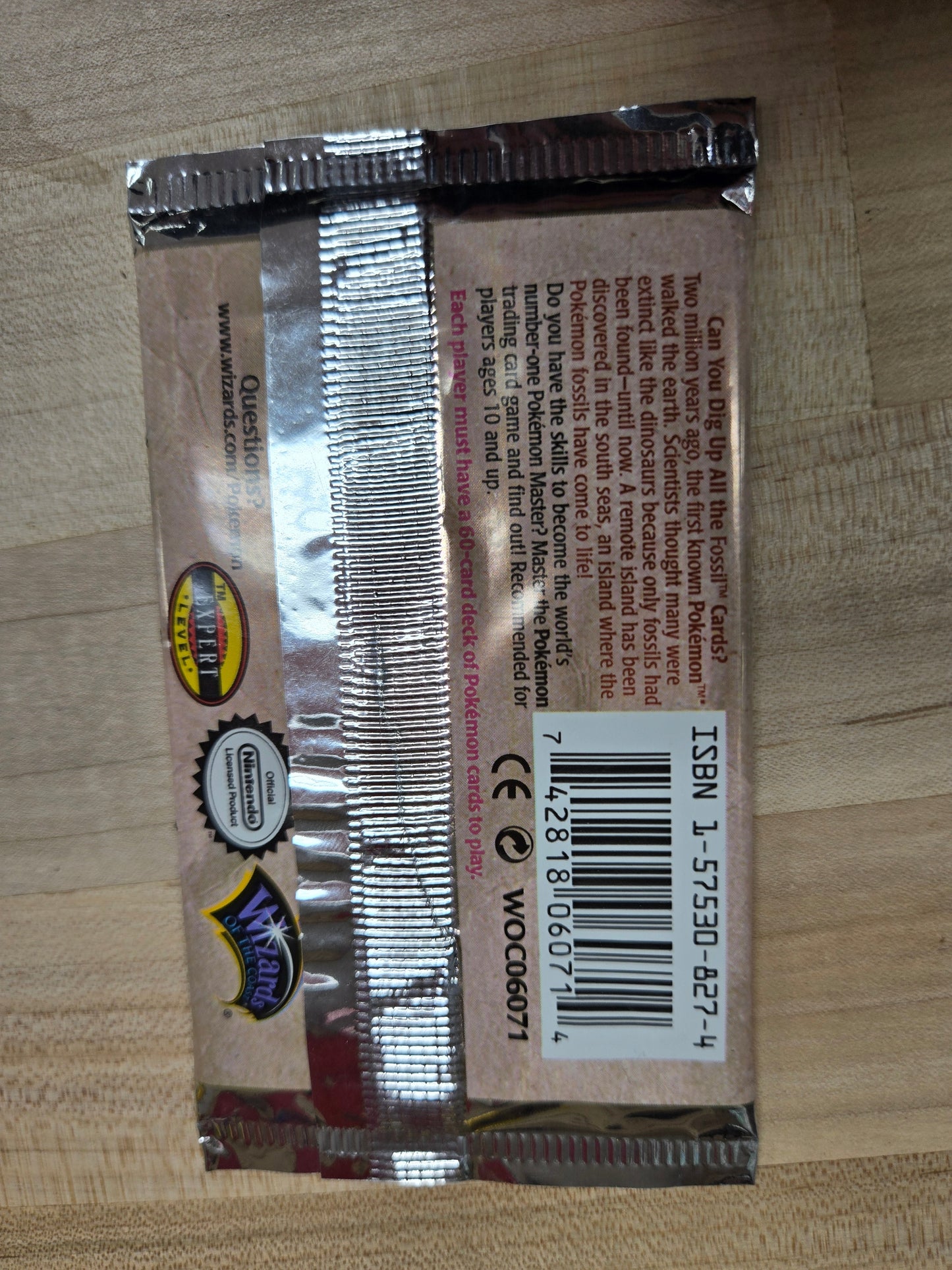 Pokemon Fossil Unlimited Booster Pack