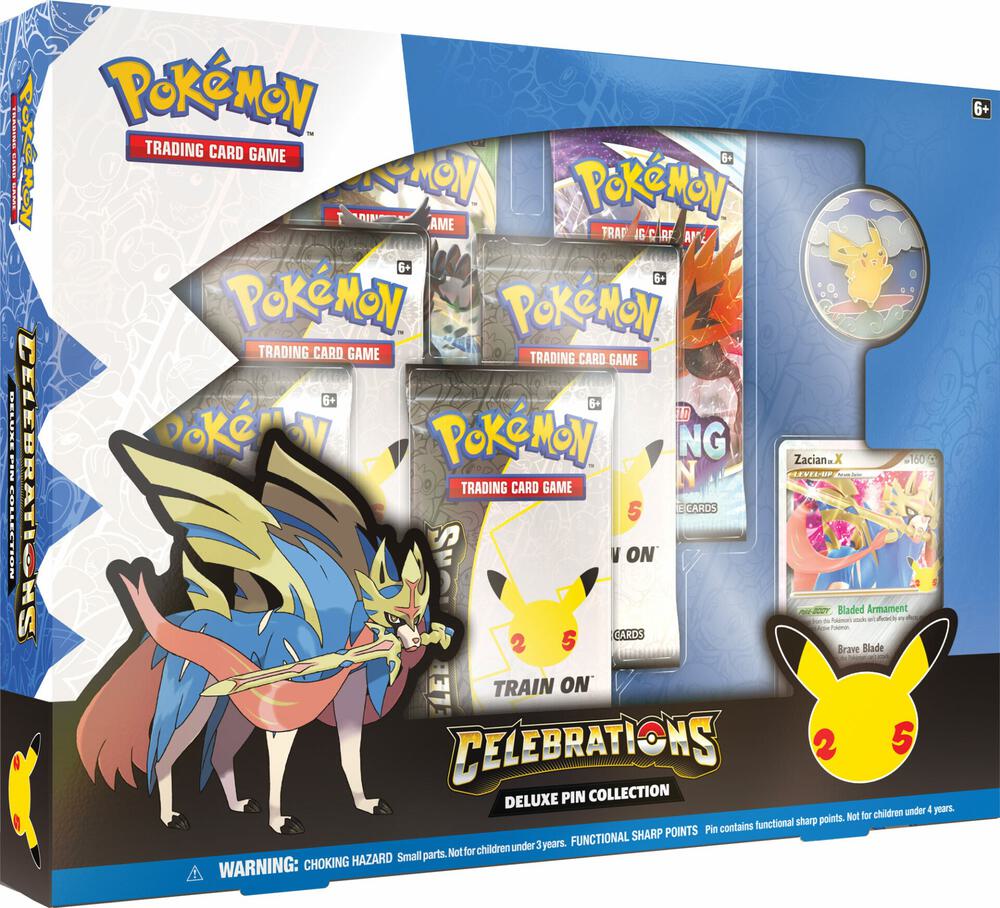 Pokemon Celebrations Deluxe Pin Collection Zacian Lv X