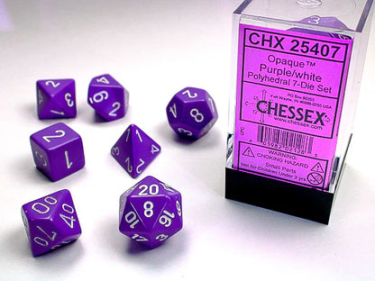 Chessex Opaque Polyhedral 7ct Dice Set