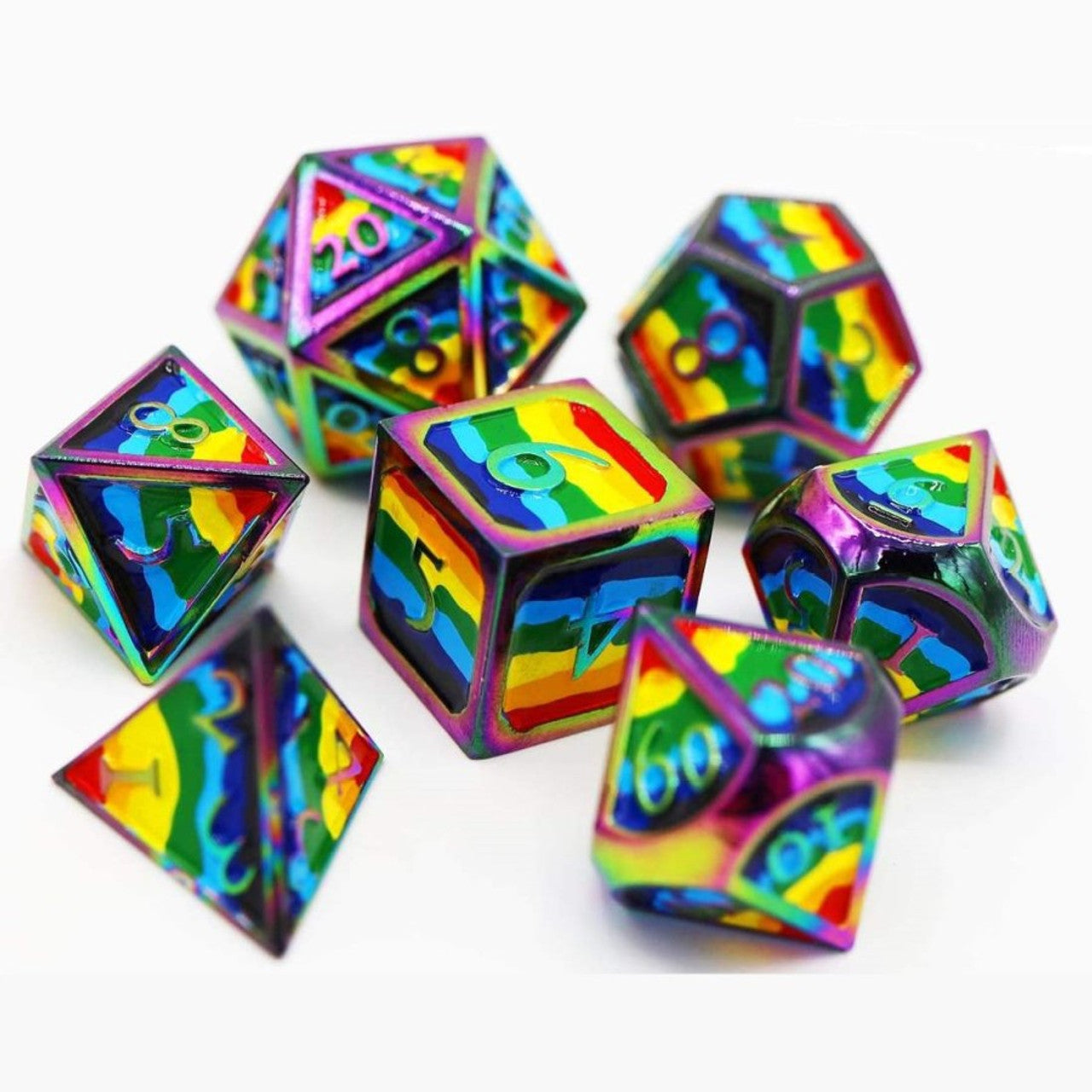 Foam Brain Games Metal Dice Set