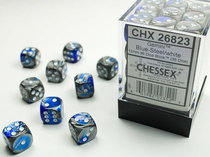 Chessex Gemini 12mm D6 36ct Dice Set