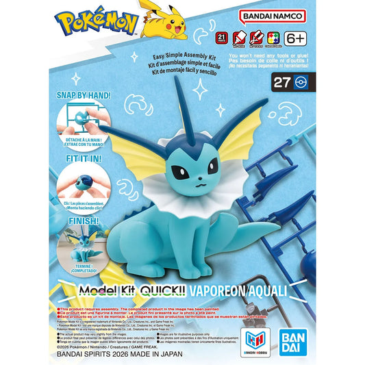 Vaporeon Pokemon Model Kit