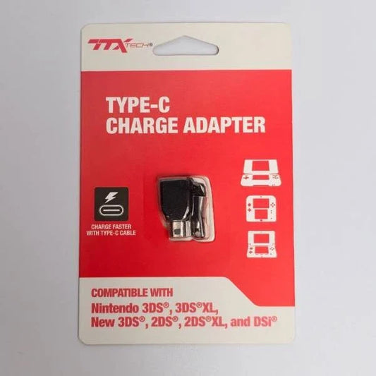 TTXTech Type-C Charge & Headphone Adapter for Nintendo 3DS / DSi