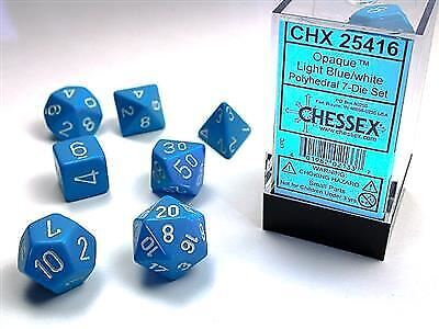Chessex Opaque Polyhedral 7ct Dice Set