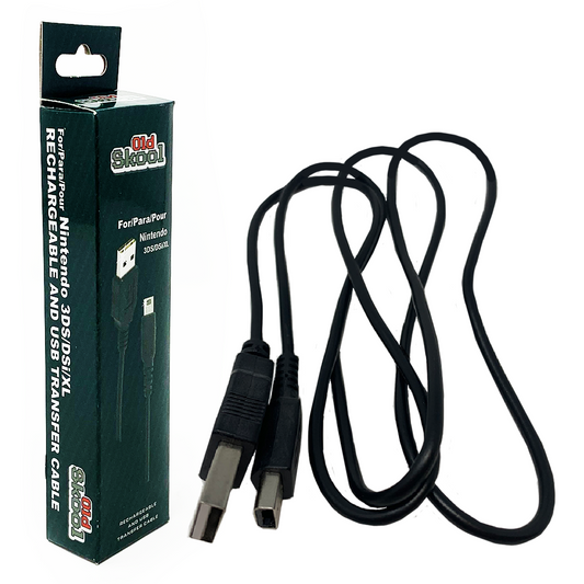 Old Skool USB Charge Cable for Nintendo 3DS / DSi