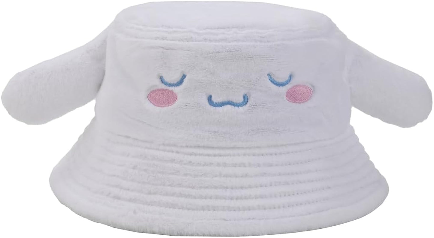 Cinnamoroll Big Face Women's White Bucket Hat