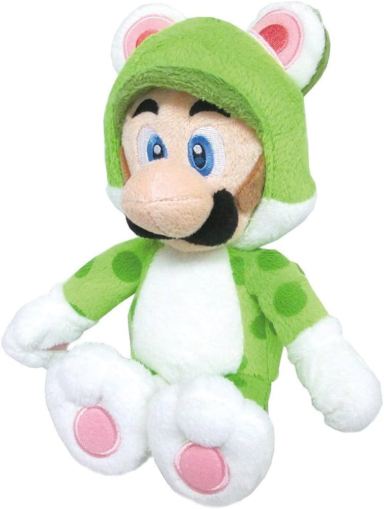 Neko Cat Luigi Plush, 10"