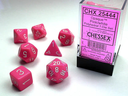 Chessex Opaque Polyhedral 7ct Dice Set