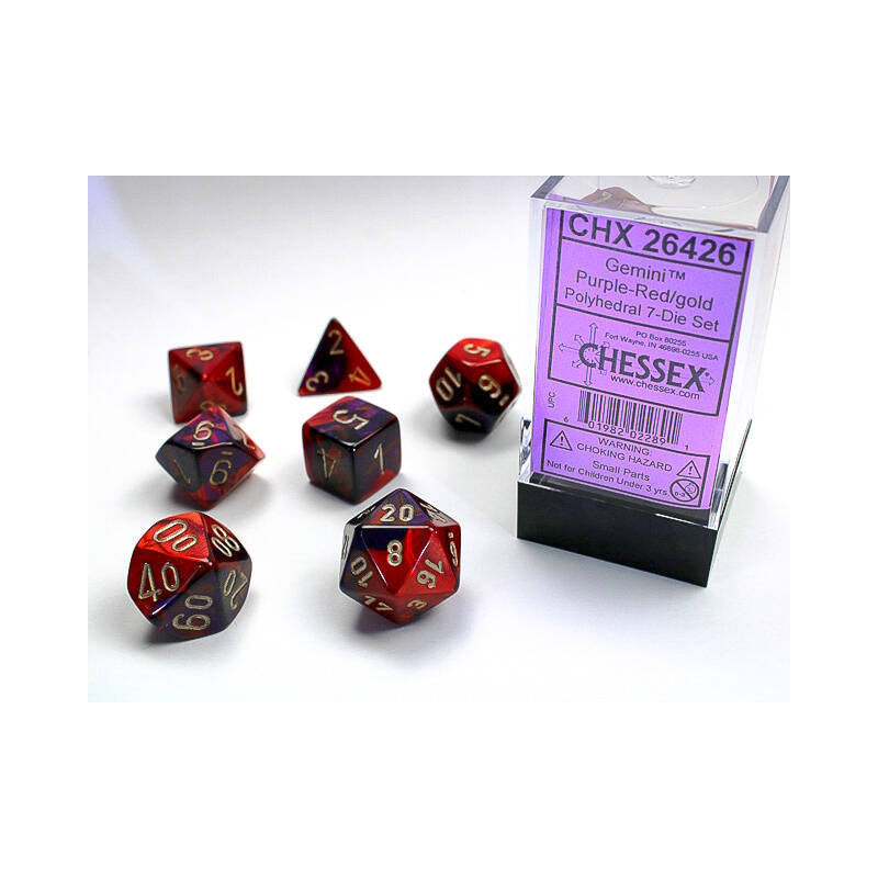 Chessex Gemini Polyhedral 7ct Dice Set