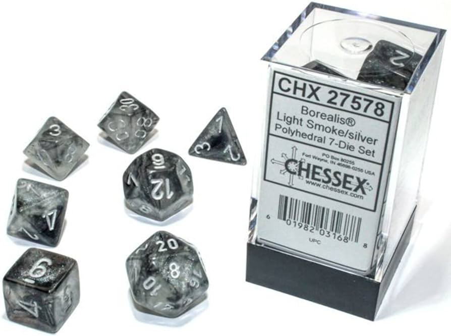 Chessex Borealis 12mm D6 36ct Dice Set