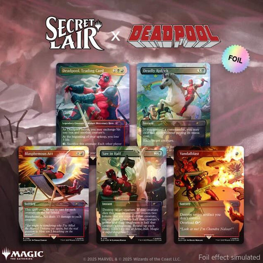 Secret Lair x Marvel's Deadpool Rainbow Foil Edition