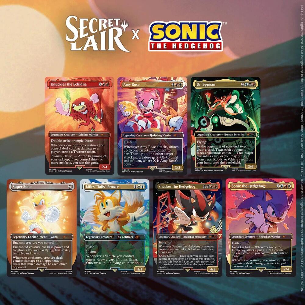 Secret Lair Drop: Sonic The Hedgehog Friends & Foes