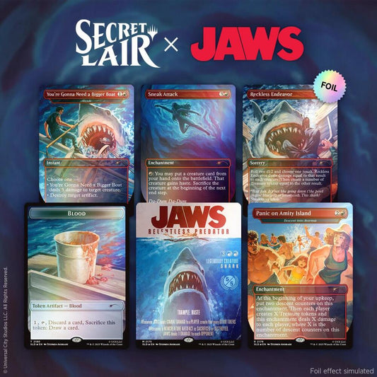Secret Lair x Jaws: Terror of Amity Island Rainbow Foil Edition