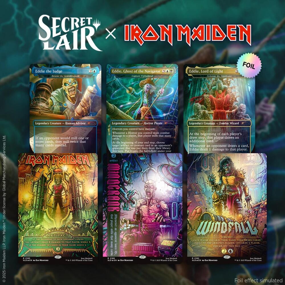Secret Lair x Iron Maiden: Eddie Unchained Rainbow Foil Edition