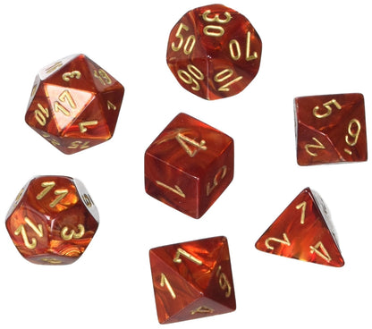 Chessex Scarab Polyhedral 7ct Dice Set