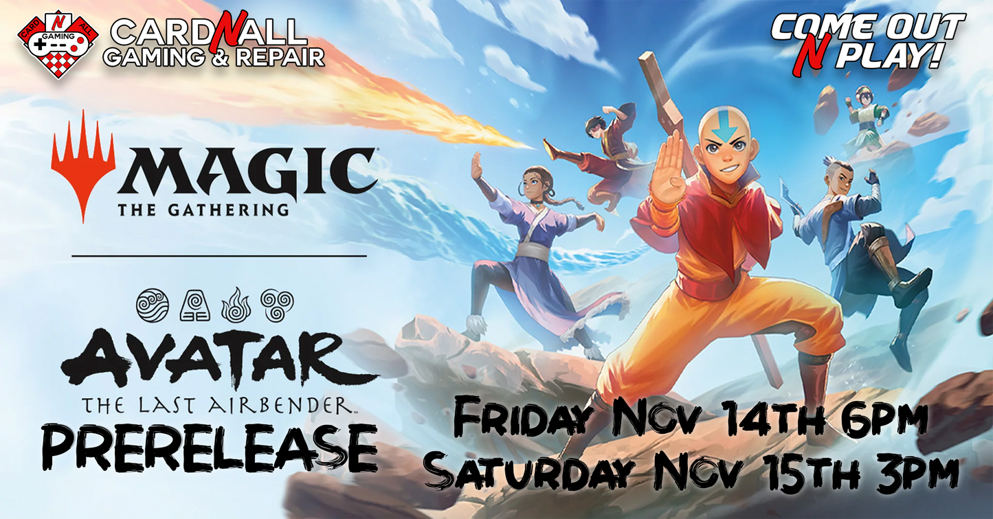 Avatar The Last Airbender Prerelease Events
