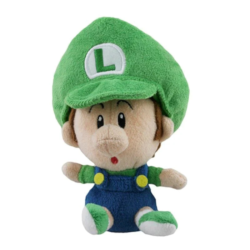 Mario All Star Collection Baby Luigi Plush, 6"