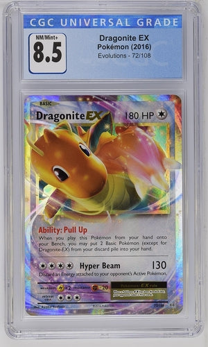 Dragonite CGC 8.5 72 Evolutions