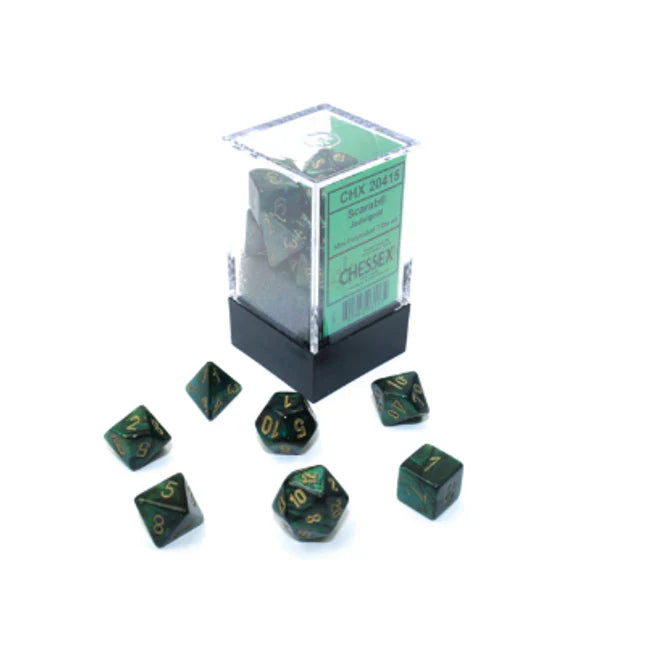 Chessex Mini Scarab Polyhedral 7ct Dice Set