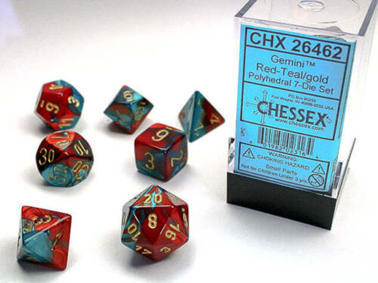 Chessex Mini Gemini Polyhedral 7ct Dice Set