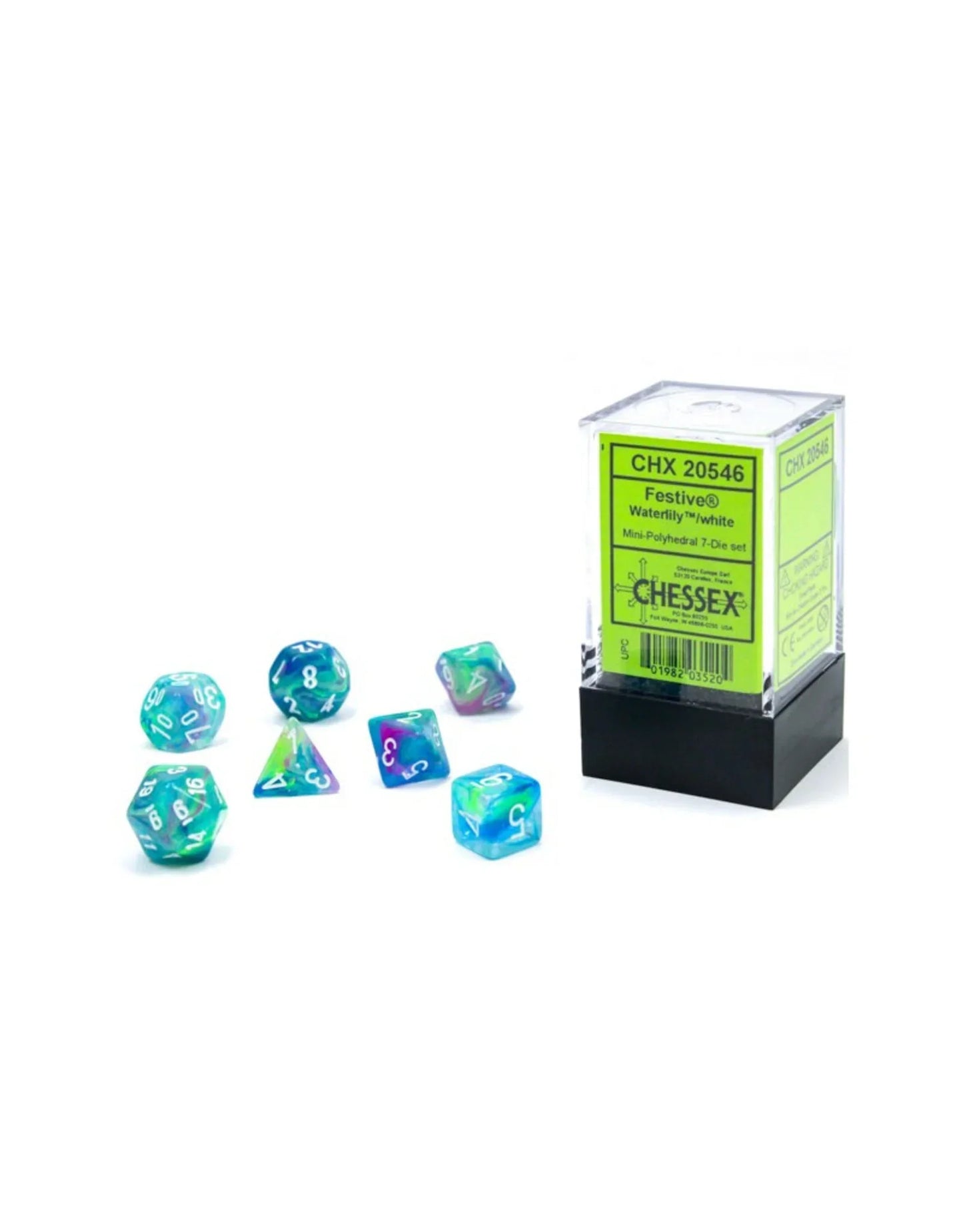 Chessex Mini Festive Polyhedral 7ct Dice Set