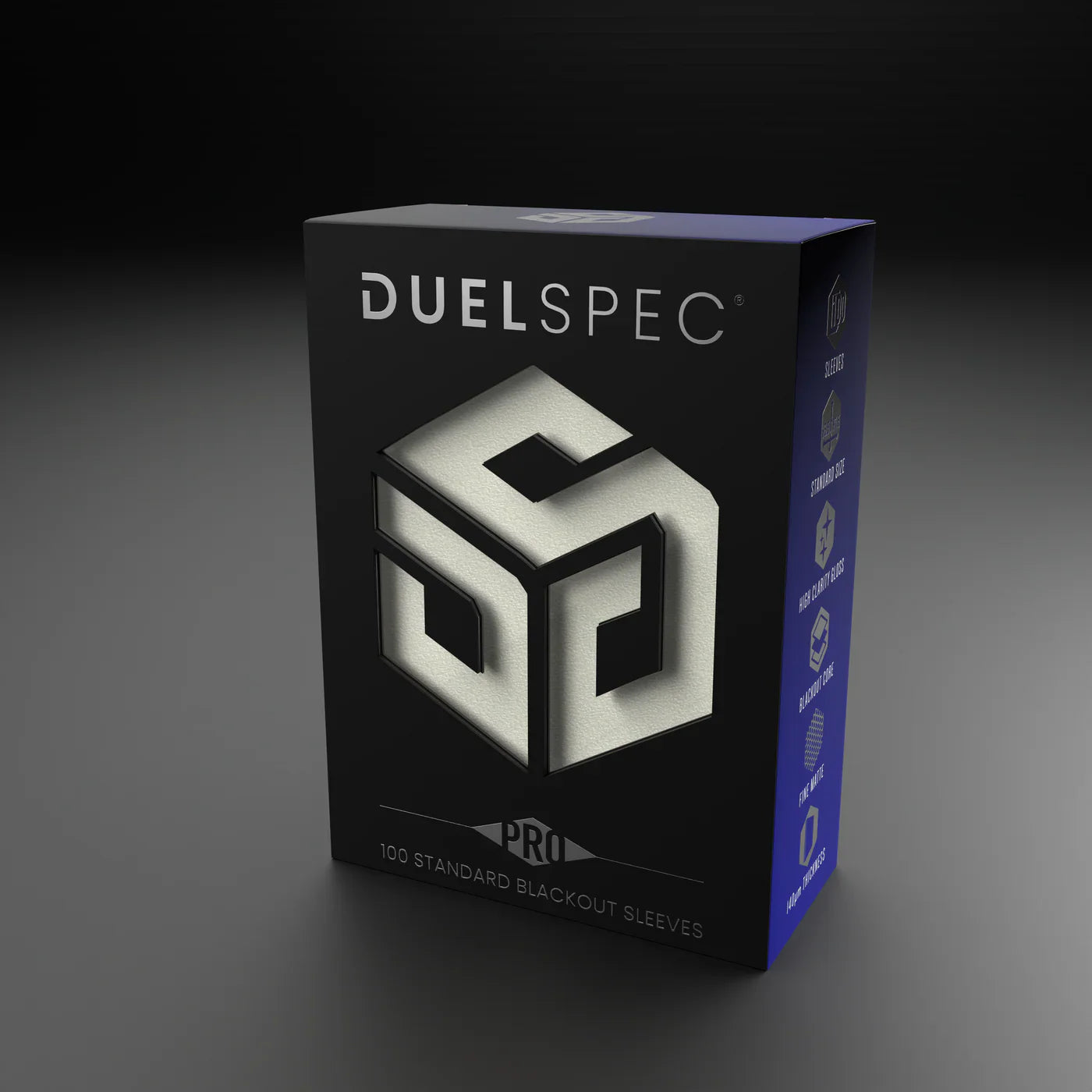 DuelSpec Pro Blackout Standard Size Sleeves 100ct