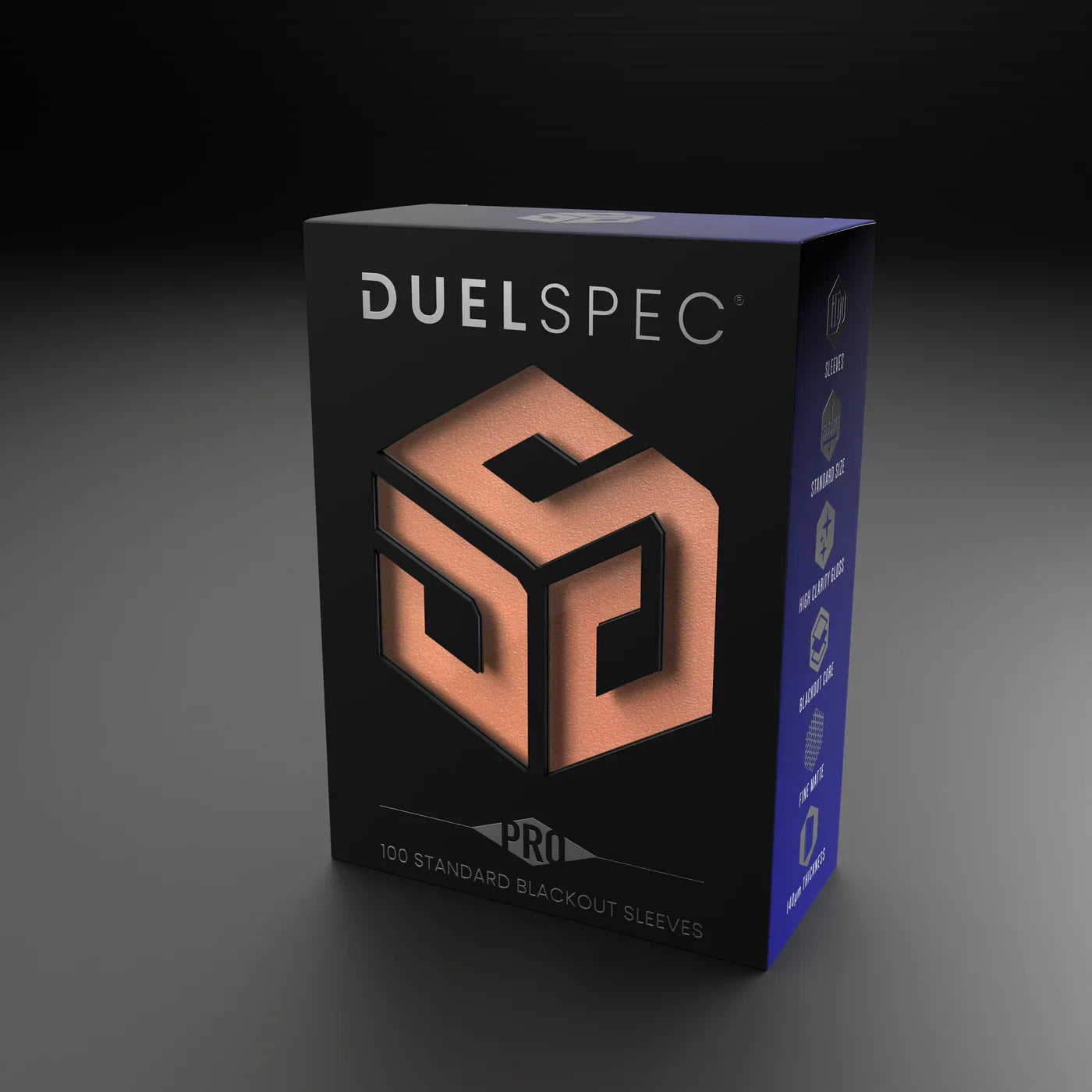 DuelSpec Pro Blackout Standard Size Sleeves 100ct