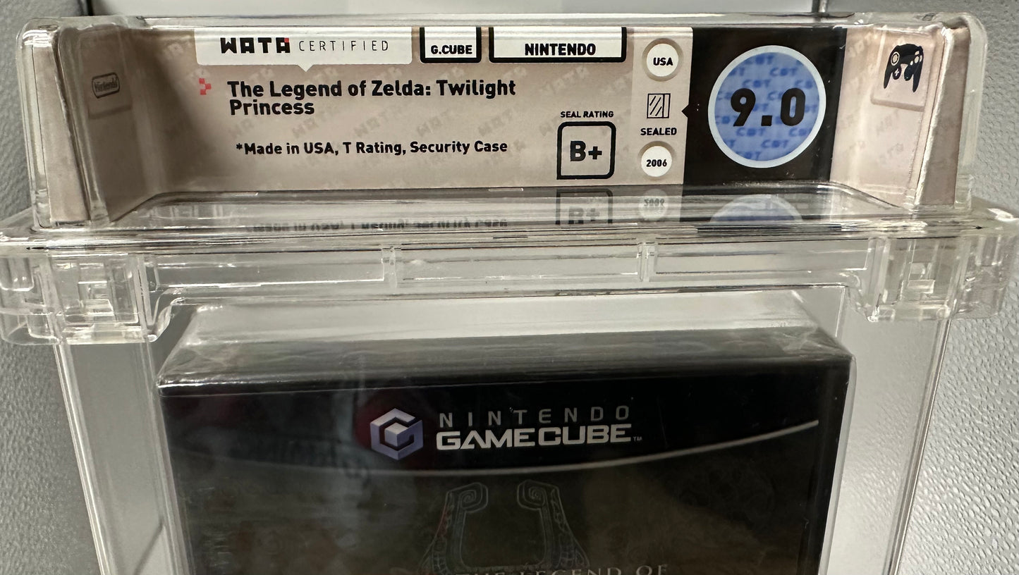 Legend of Zelda Twilight Princess Gamecube WATA Graded 9.0 B+ New Sealed