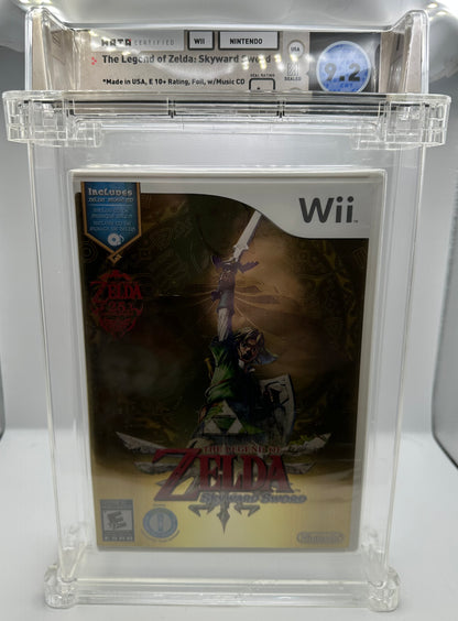 Legend of Zelda Skyward Sword Wii WATA Graded 9.2 A+ New Sealed