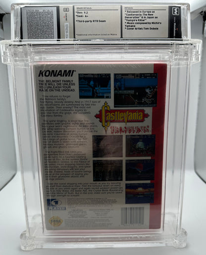 Castlevania: Bloodlines Sega Genesis WATA Graded 9.2 A+ New Sealed