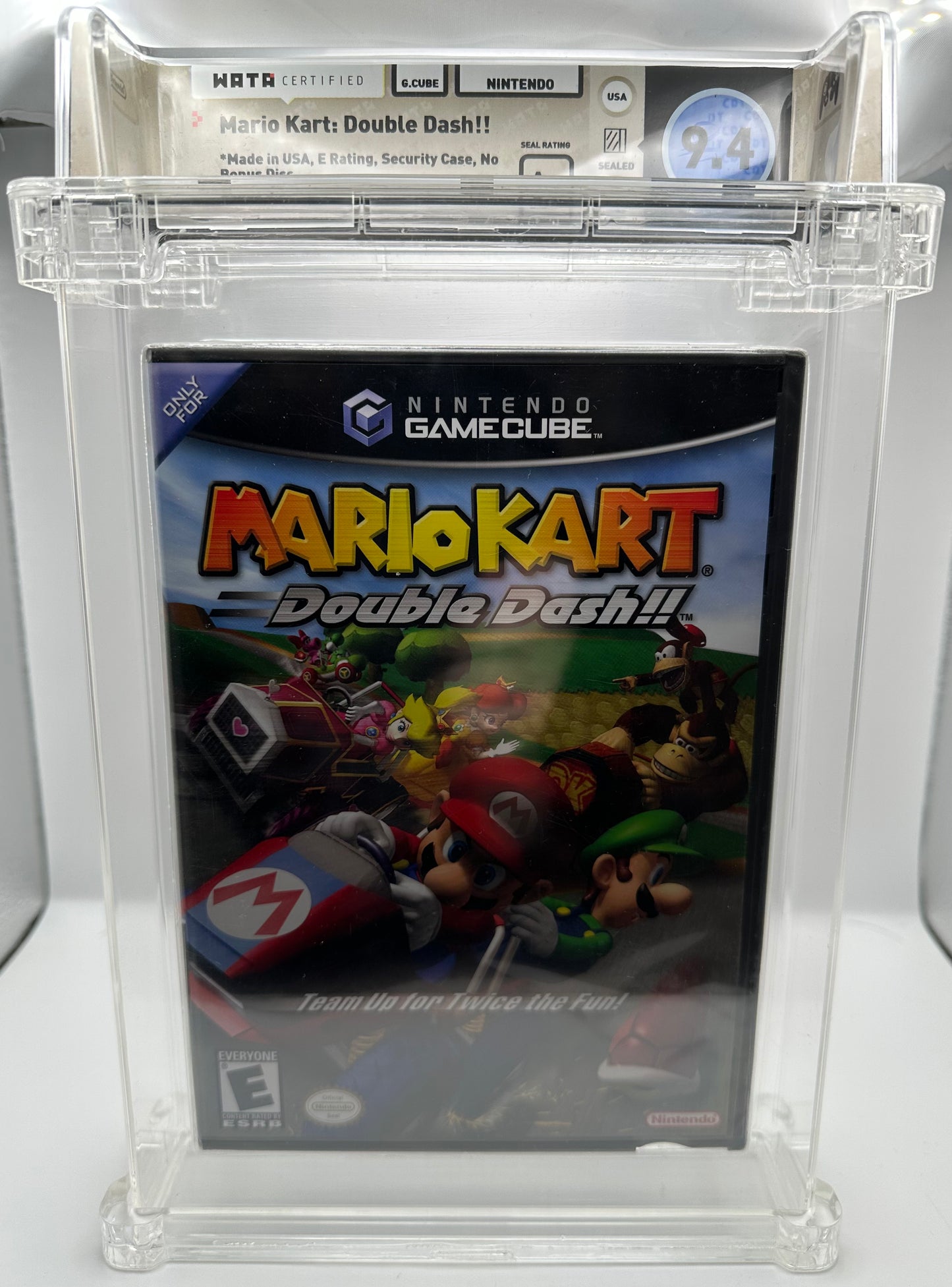 Mario Kart Double Dash Gamecube WATA Graded 9.4 A+ New Sealed