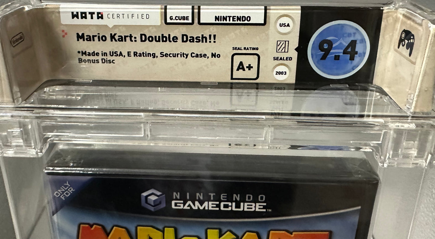 Mario Kart Double Dash Gamecube WATA Graded 9.4 A+ New Sealed