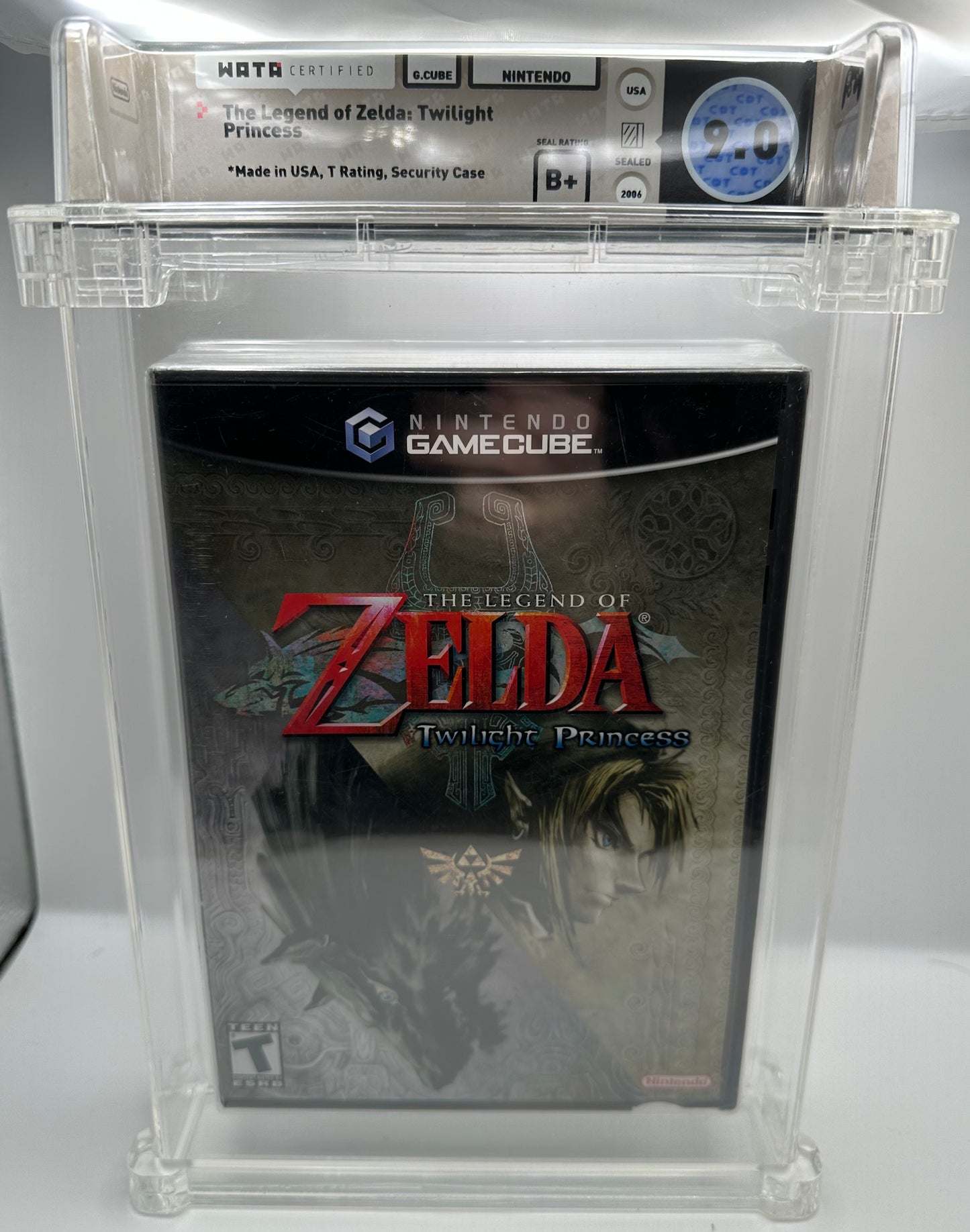 Legend of Zelda Twilight Princess Gamecube WATA Graded 9.0 B+ New Sealed